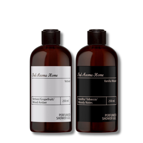 Комплект чоловічих гелів для душу Vetiver 250 мл та Vanilla Wood 250 мл 50002 фото