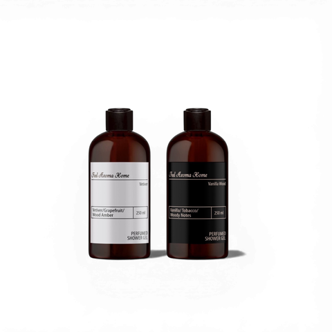 Комплект мужских гелей для душа Vetiver 250 мл и Vanilla Wood 250 мл 50002 фото
